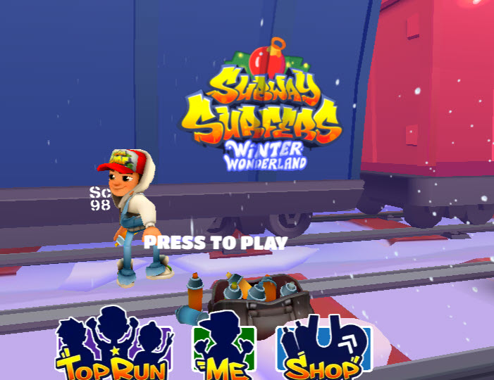 subway surfers winter wonderland screenshot